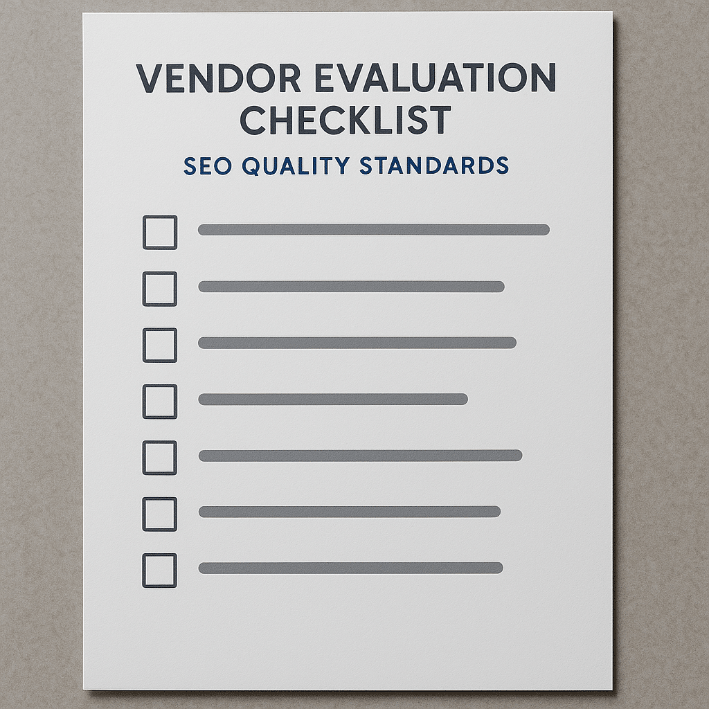 Evaluation Checklist: What to Ask When Vetting Quality